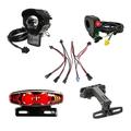 LOLPALONE Frontlight Rearlight Set Turn Signal Brakelight Set Frontlight Rearlight Ebike Electric Bicycle 24V 36V 48V for Mountain Folding Road Bike