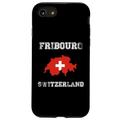 Hülle für iPhone SE (2020) / 7 / 8 Freiburg Schweiz Vintage Schweiz Flagge Karte Design