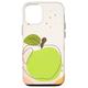 Hülle für iPhone 12/12 Pro Minimalistic Line Art Green Apple Abstract