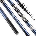 Telescopic Ultralight Fishing Pole Power Telescopic Rock Fishing Rod 2.7m-5.4m Carbon Fiber Spinning Fishing Rod Feeder Rod Travel Boats Sea Fishing Rod (Size : 4.5 m)