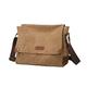 Men's Canvas Crossbody Bags Fashion Clutches Fashion Clutches Envelope Shoulder Bags With Mini Wallets (Color : Brown, Size : A)