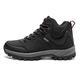 SKINII Men's Boots， Men's Winter Snow Boots Warm Men's Boots Waterproof Sports Shoes Outdoor Men's Hiking Boots Work Shoes (Color : Black, Size : 11)