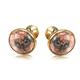 Men's Cufflinks Tiger Eye Stone Shirt Cufflinks Special Occasions Wedding Groom Best Gifts(Complimentary Cufflinks Box (C) (H)