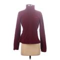 The North Face Fleece Jacket: Short Burgundy Print Jackets & Outerwear - Women's Size X-Small