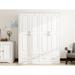 62"W White Wardrobe with drawers and 4 doors,Closet Wardrobe,Armoire with Drawer for Bedroom