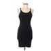 Madewell Casual Dress - Mini Scoop Neck Sleeveless: Black Solid Dresses - Women's Size Medium