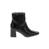 Journee Collection Ankle Boots: Black Print Shoes - Women's Size 6 - Pointed Toe