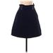 Whistles London Casual A-Line Skirt Knee Length: Blue Solid Bottoms - Women's Size 2