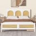 Bay Isle Home™ Postfield Platform Storage Bed Wood in White | 45.7 H x 63 W x 85.4 D in | Wayfair 6C5F545626F3401BA97CC733E7229489