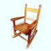 August Grove® Aracelis Children's Rocking Chair- Indoor Or Outdoor -Suitable For Kids-Durable Wood/Upholstered/Solid Wood in Brown | Wayfair