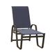 Red Barrel Studio® Holna Reclining Chaise Lounge Metal in Blue/Brown/Gray | 48 H x 27.75 W x 65 D in | Outdoor Furniture | Wayfair