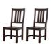 Winston Porter Ohrmund Slat Back Side Chair in Brown Wood in Brown/Red | 42.25 H x 17.6 W x 24.4 D in | Wayfair 05B0B0CA24A84195A8D43BFE456A21D2