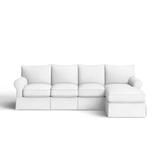 White Sectional - Birch Lane™ Bircham Slipcovered Sectional w/ Sleeper Sofa Upholstery/Cotton | Wayfair 3EB6AD3B665C4444834C6A87E50C83FA