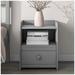 Red Barrel Studio® Corvallis Solid Wood Nightstand Wood in Gray | Wayfair 881A56F90131430AA3D6BB4B3BE4E7D3