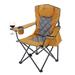 ARROWHEAD Outdoor Portable Folding Camping Quad Chair W/6-Can Cooler, Cup & Wine Glass Holders, Heavy-Duty Carrying Bag, Padded Armrests | Wayfair