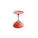 House of Hampton® Rogelio Iron Tray Top Pedestal End Table in Red | 21.65 H x 14.96 W x 14.96 D in | Wayfair AF656C9C86174870A393AD7C6A1082C5