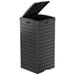 LeHom Resin 31 Gallon Trash can Resin in Black | 33.7 H x 16.1 W x 16.3 D in | Wayfair 317A-TRCAN-BLK