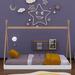 Isabelle & Max™ Kali Solid Wood Slat Bed Wood in White/Brown | 55.1 H x 40.2 W x 76.6 D in | Wayfair B978AD2FBEA040B2BAD2D4FF4D2E393B