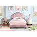 Isabelle & Max™ Hartselle Upholstered Panel Bed Upholstered, Solid Wood in Pink | 39.5 H x 44 W x 79 D in | Wayfair