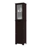 Rebrilliant Coster Freestanding Bathroom Cabinet Manufactured Wood in Brown | 12 W x 16 D in | Wayfair D4A0F1AFECDA4BA2B414141A22547350