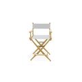 Telescope Casual World Famous Counter Height Folding Director Chair Solid Wood in White/Brown | 41 H x 24 W x 17 D in | Wayfair 151306C01