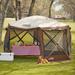 CLAM Quick-Set Escape Portable Outdoor Canopy Shelter Plastic/Soft-top in Green/Brown | 12.5' x 12.5' | Wayfair CLAM-VT-12875