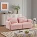 Ebern Designs Felsenthal 66.9" in Pink | 28.3 H x 66.9 W x 34.2 D in | Wayfair Sofas 2DAD8F4FFFF54E7395BEB4E6AFFF0F71