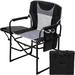 Arlmont & Co. Winon Folding Camping Chair w/ Cushion Metal in Black/Gray | 36 H x 25 W x 21 D in | Wayfair 2D09F34B3DB34707A0A9D92209FA94A5