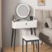 Orren Ellis Myrasol Vanity in White | 31.5 H x 23.62 W x 15.75 D in | Wayfair 5C43A5B3479D4150B820207723EBC6B7