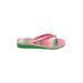 Kate Spade New York Flip Flops: Slip On Wedge Feminine Pink Solid Shoes - Women's Size 6 - Open Toe