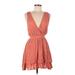 Forever 21 Contemporary Cocktail Dress - Mini: Orange Dresses - Women's Size Medium