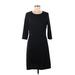 Fashion Bug Casual Dress - A-Line: Black Solid Dresses - Women's Size Medium