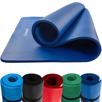 ScSPORTS® Yogamatte - Extra Breit und Lang, 190x80x1,5 cm, Leicht, Rutschfest, NBR, mit Tragegurt