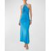 Idris Backless Halter Maxi Dress