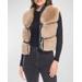 La Moda Fox Faux Fur Vest