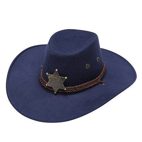18° Secolo 19° secolo Stato del Texas Cappello da Cowboy Cowboy del West Americano Costume Per uomo Per donna Vacanza Casual Quotidiano Adulti Cappello