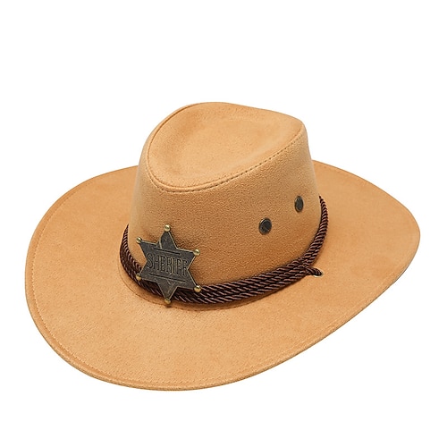 18° Secolo 19° secolo Stato del Texas Cappello da Cowboy Cowboy del West Americano Costume Per uomo Per donna Vacanza Casual Quotidiano Adulti Cappello