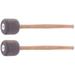 2 Pack Bass Drum Mallets Sticks Foam Mallet with Oak Wood Handles for Percussion Sticks 12.8 Inch Length Grey