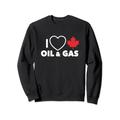 I Love Canadian Oil And Gas I Heart Canadian Oil And Gas Sweatshirt