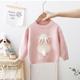 Kids Girls' Sweater Graphic School Long Sleeve Crewneck Active 2-8 Years Fall Pink cute bunny thickened velvet⭐⭐⭐ Off-white cute bunny thickened velvet⭐⭐⭐ Red cute bunny thickened velvet⭐⭐⭐