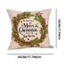 Dtydtpe Pillow Covers New Christmas Series Letter Pattern Office Cushion Pillowcase