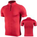 Men's Compression Shirt Running Shirt Half Zip Short Sleeve Tee Tshirt Athletic Spandex Breathable Quick Dry Moisture Wicking Gym Workout Running Active Training Sportswear Activewear Solid Colored