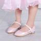 Girls' Heels Flower Girl Shoes Formal Shoes Princess Shoes Leather PU Portable Walking Wedding Dress Shoes Little Kids(4-7ys) Big Kids(7years ) Daily Party Evening Walking Shoes Bowknot Pearl