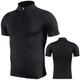 Herren Funktionsshirt Laufshirt Sport Top Halfzip Troyer Kurzarm T-Shirt Sportlich Elasthan Atmungsaktiv Rasche Trocknung Feuchtigkeitsabsorbierend Fitnesstraining Laufen Aktives Training