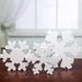 3 Piece Snowflake Ornament Winter Snowflake Sign Christmas Decoration for Christmas Rustic Table Stand (White)