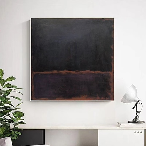 Originale abstrakte, handgemalte gelbe und violette Acrylbilder auf Leinwand, moderne Wanddekoration für das Wohnzimmer, ohne Rahmen Image