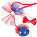 Pet Outfit Dog Independence Day Costume Yarn Clothes Clothing Patriotic American Flag