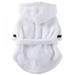 KEINXS Pet Pajama With Hood Thickened Luxury Cute Soft Cotton Hooded Bathrobe Quick Drying And Super Absorbent Dog Bath Towel Soft Pet Nightwear For Puppy Small Dogs Cats White