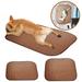 USCCE Self Cooling Cat Mats for Indoor Cats Dogs Cute Pattern Ice Silk Two-Sided Pet Mats Washable-Rectangle Pet Summer Cooling Beds for Puppy and Kitten Clearance Under $15 Brown/11.81 x11.81