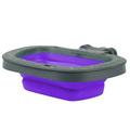 Pet Bowl Dog and Cat Universal Hanging Cage Hanging Fixed Dog Bowl Complementary Food Bowl - Purple